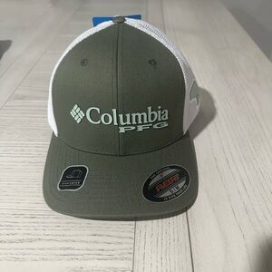 Columbia PFG White Mesh Cap